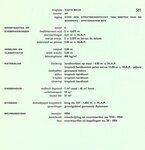 Specificaties brug 581.
<br/>
Dienst Publieke Werken Amsterdam, zj